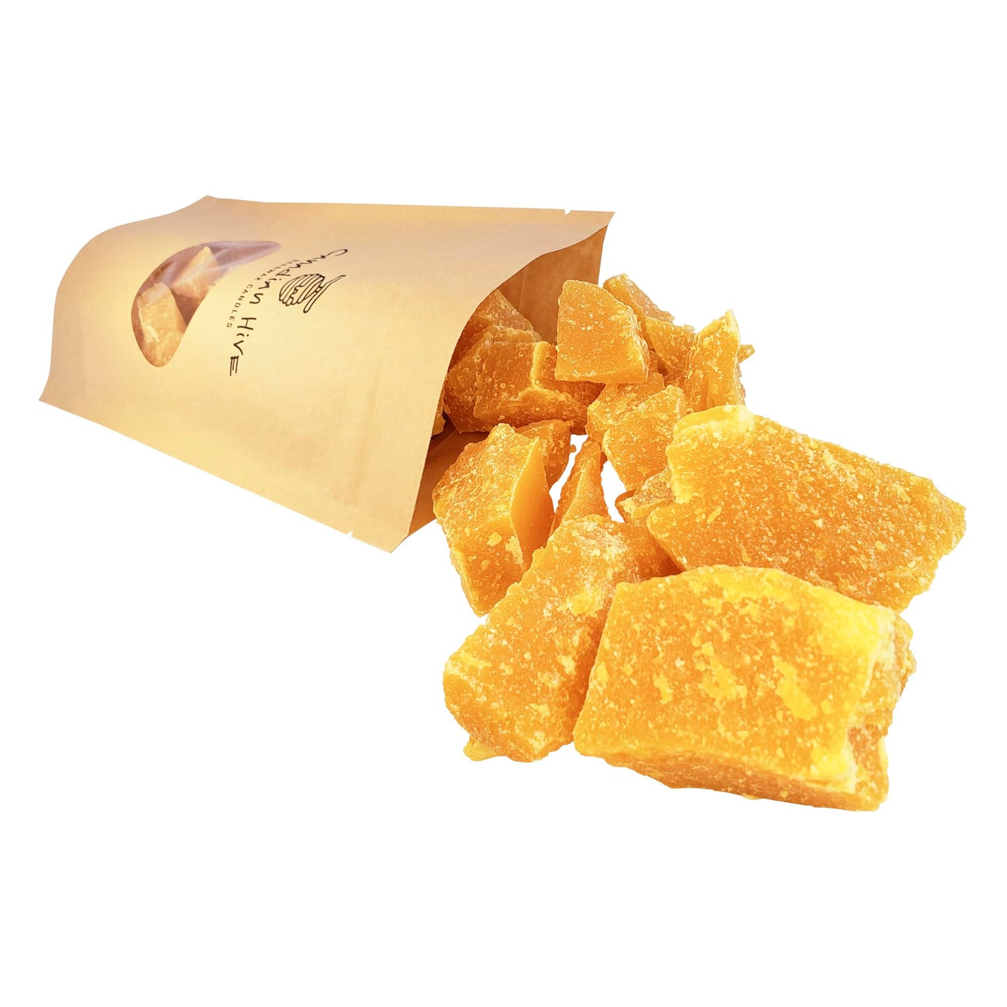 100% Pure Canadian Beeswax – Cosmetic Grade – Additive & Fragrance-Free, All Natural Chunks, 120 g (4.2 oz) Beeswax for Candle Making, Soap, Crafts, Beauty - Safe and Easy to Melt