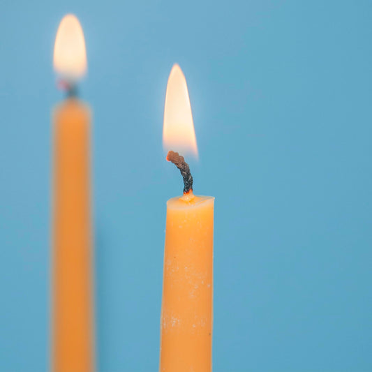 12pcs 100% Pure Beeswax Candles for Church Prayer, Candles Orthodox, Ritual, Christmas, Easter, Meditation and Home Decor - Organic, No-Drip, Smoke-Less,Dye-Free – 25.5 cm, Ø 1 cm