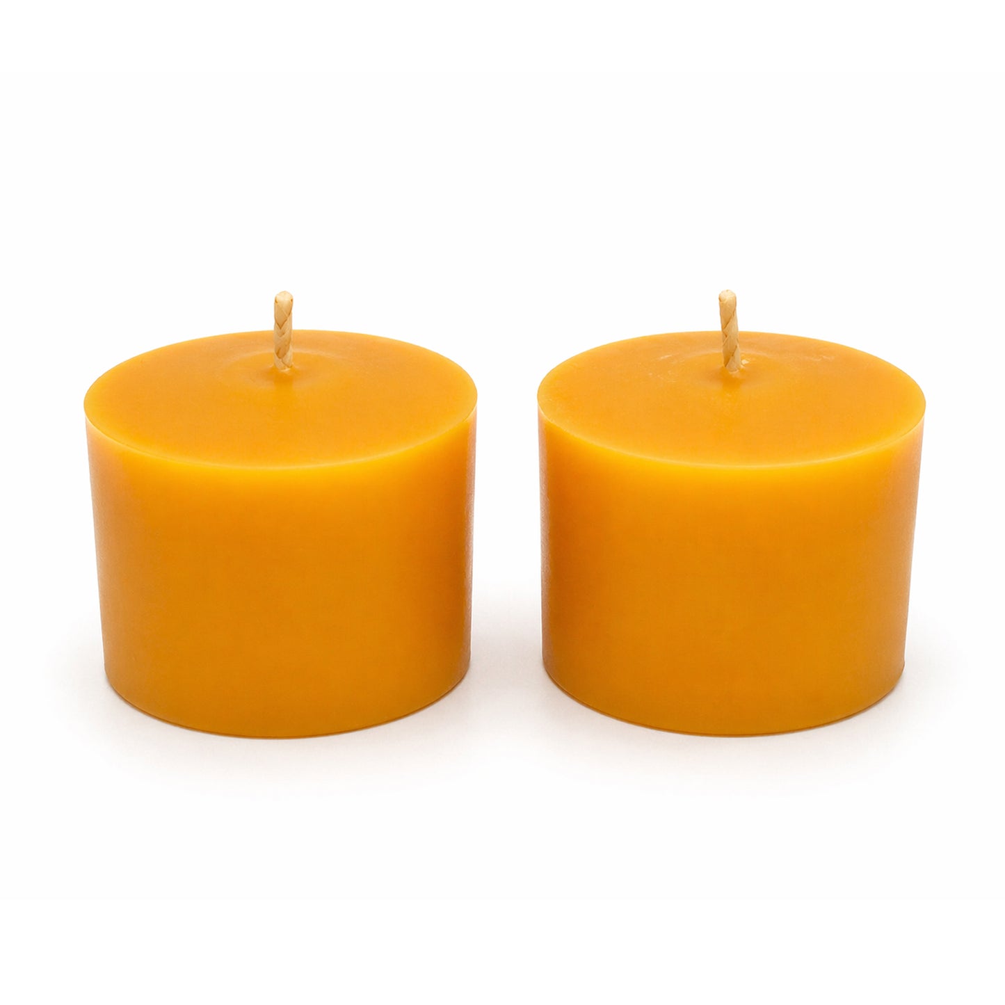 2pcs 100% Pure Canadian Beeswax Pillar Candle - PillarPure - Canadian Hive - Cotton Wicks - Meditation and Home Decor, No-Drip, Smoke-Less, Dye-Free