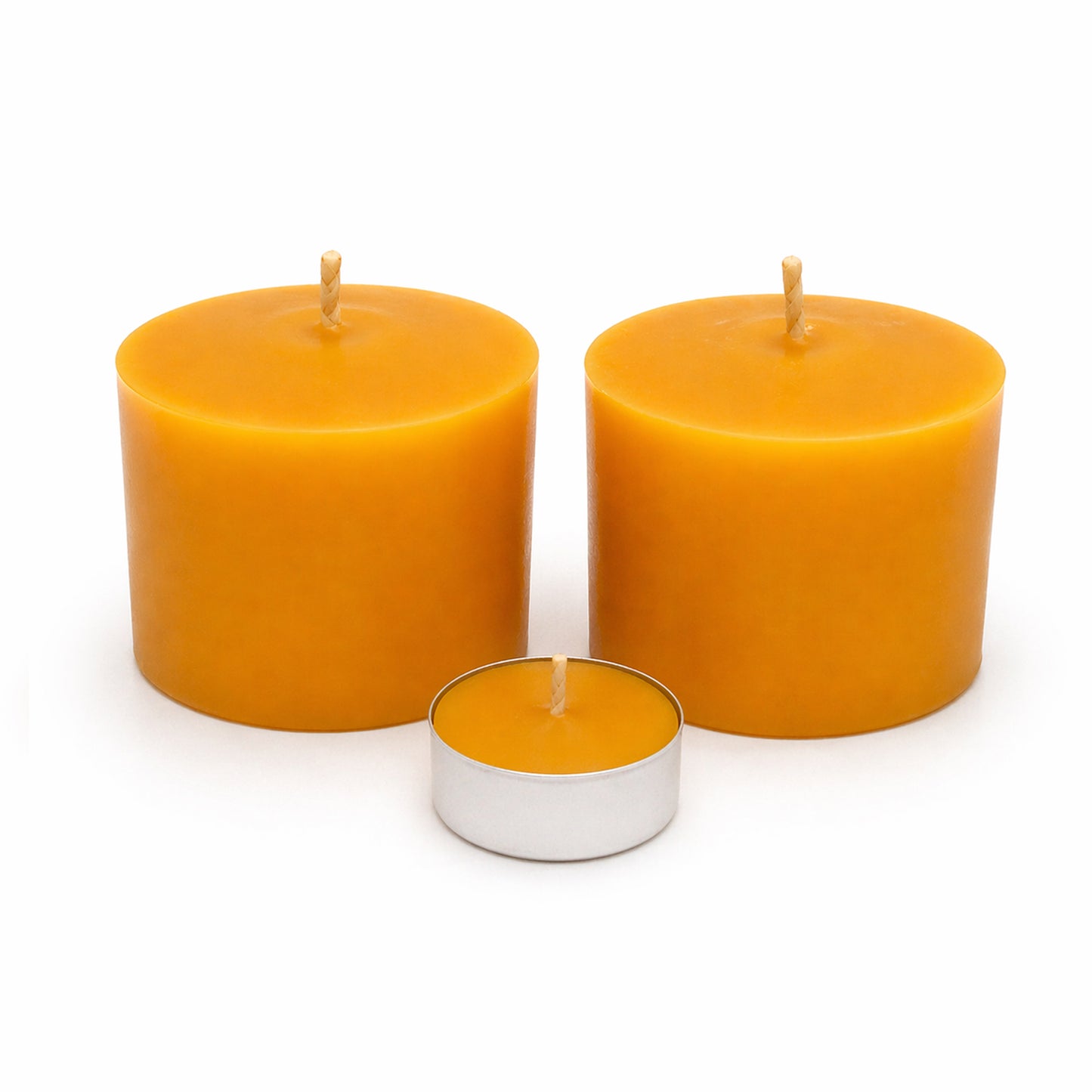 2pcs 100% Pure Canadian Beeswax Pillar Candle - PillarPure - Canadian Hive - Cotton Wicks - Meditation and Home Decor, No-Drip, Smoke-Less, Dye-Free