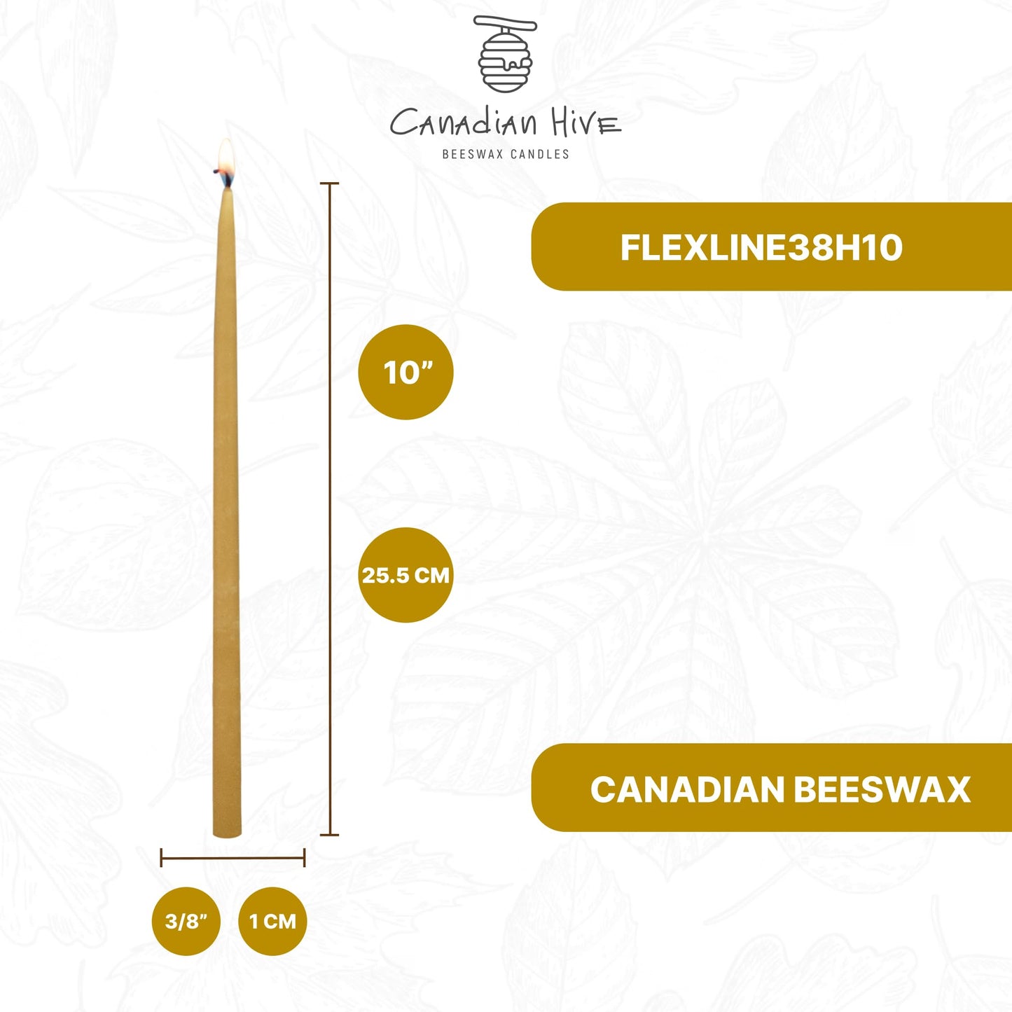 12pcs 100% Pure Beeswax Candles for Church Prayer, Candles Orthodox, Ritual, Christmas, Easter, Meditation and Home Decor - Organic, No-Drip, Smoke-Less,Dye-Free – 25.5 cm, Ø 1 cm