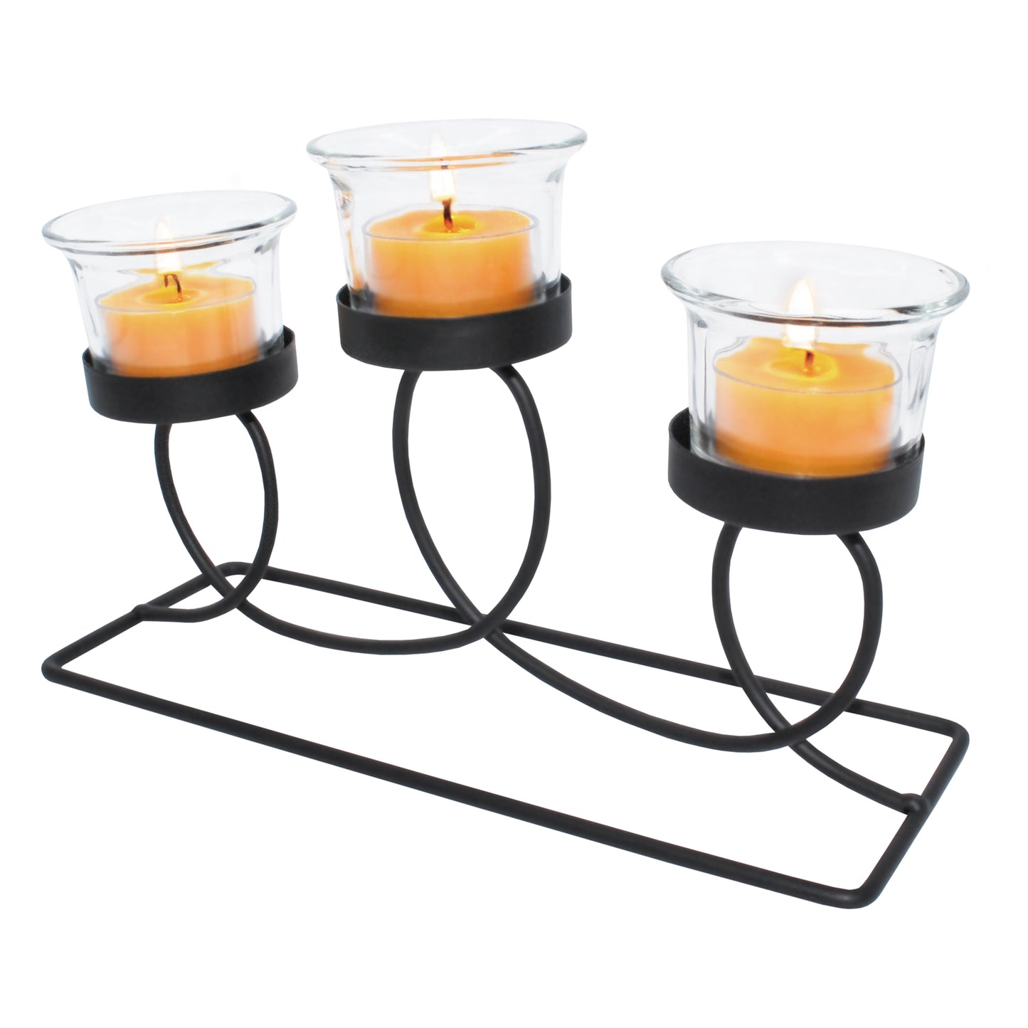 Pure Canadian Beeswax Tealight Candles - 10 Pack - Cotton Wicks - 4-Hour Burning Time Votive Candles Crafted by Recycled Plastic Clear Cup