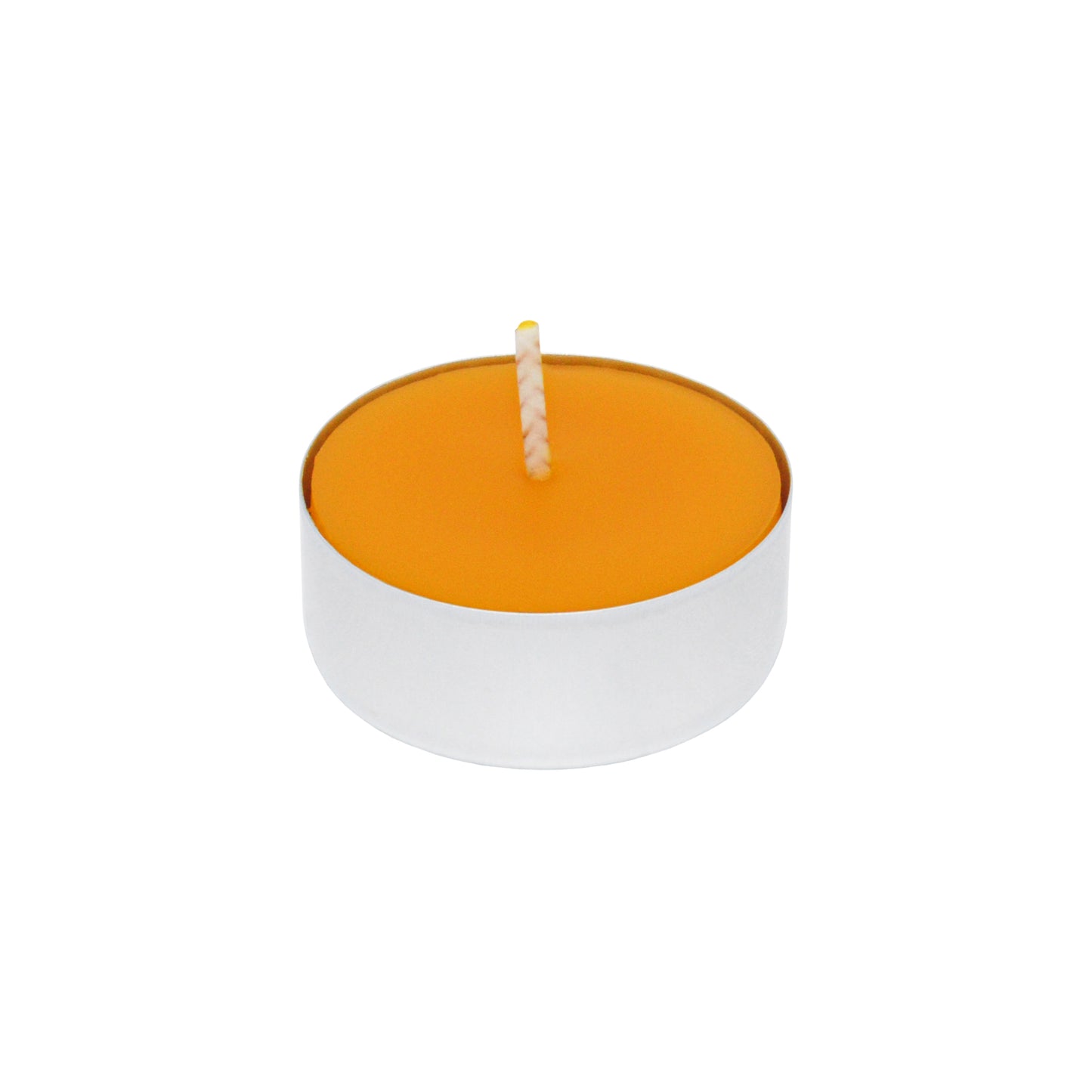 Pure Canadian Beeswax Tealight Candles - 10 Pack - Cotton Wicks - 4-Hour Burning Time Votive Candles Crafted by Recycled Metal Cup