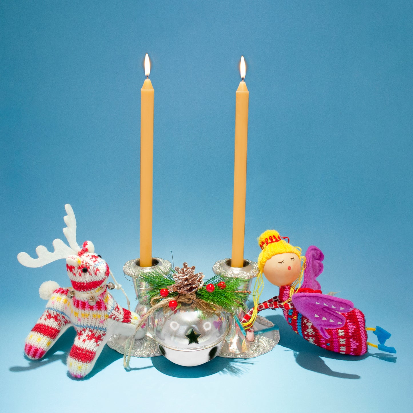 10pcs 100% Pure Beeswax Candles – Size (Ø 1.3 cm), 23 cm Long – Church Prayer, Candles Orthodox, Ritual, Christmas, Easter, Meditation and Home Decor,Organic, No-Drip, Smoke-Less,Dye-Free